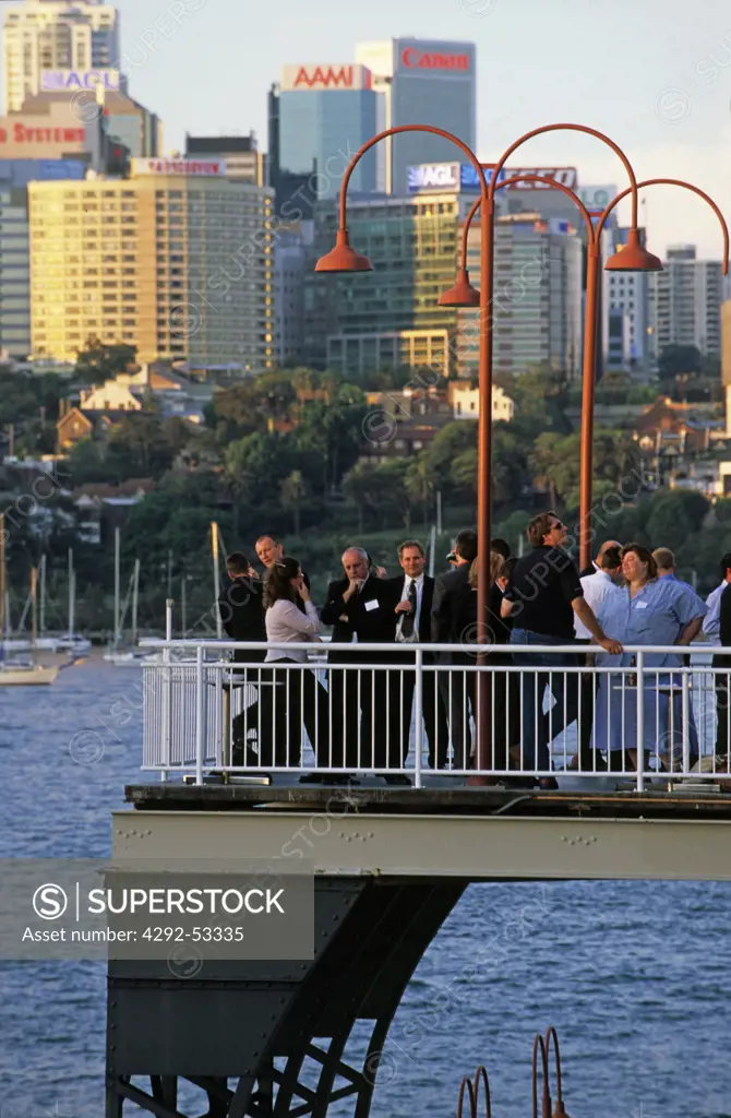 People having a party at a rocks, Sydney, Australia