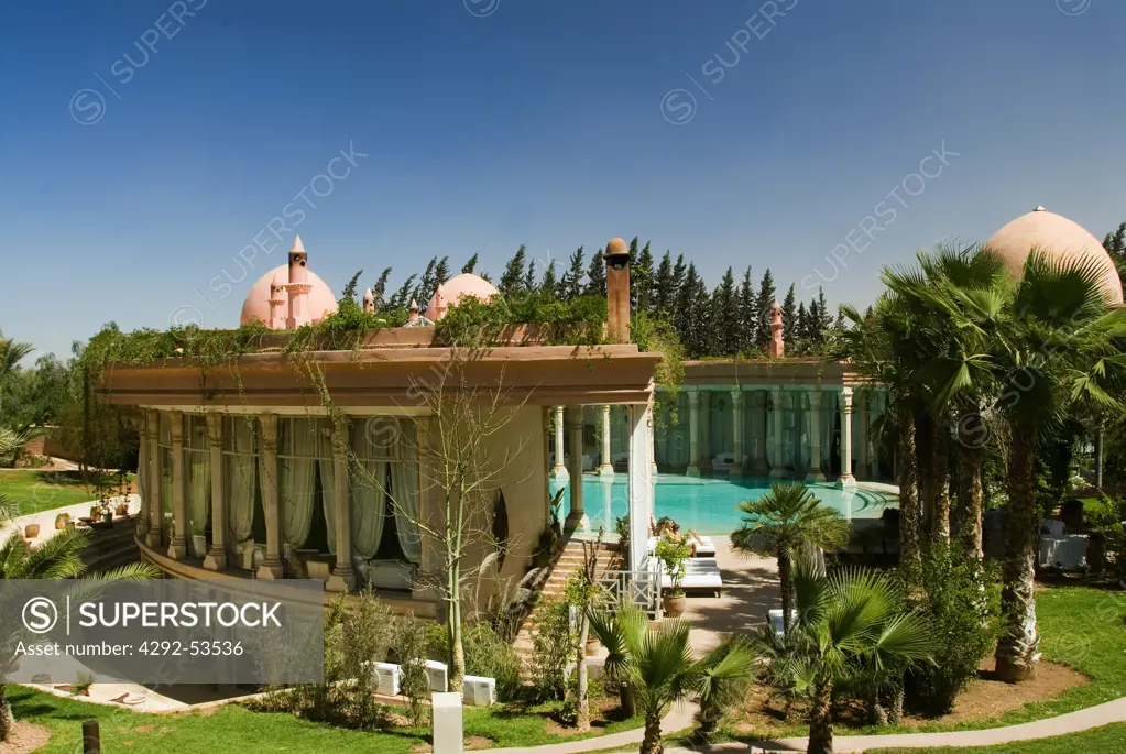 Hotel swimming pool, Morocco, Marrakech