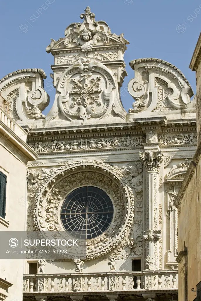 Italy, Apulia, Lecce. Basilica di Santa Croce
