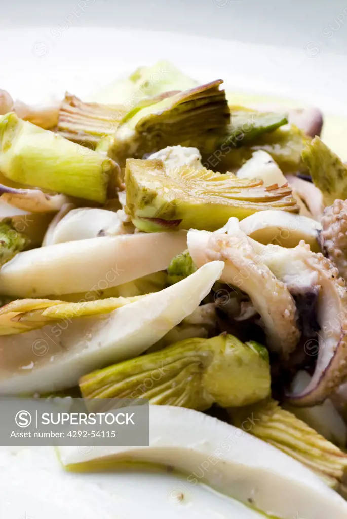Salad of cuttlefish and Sant'Erasmo artichoke