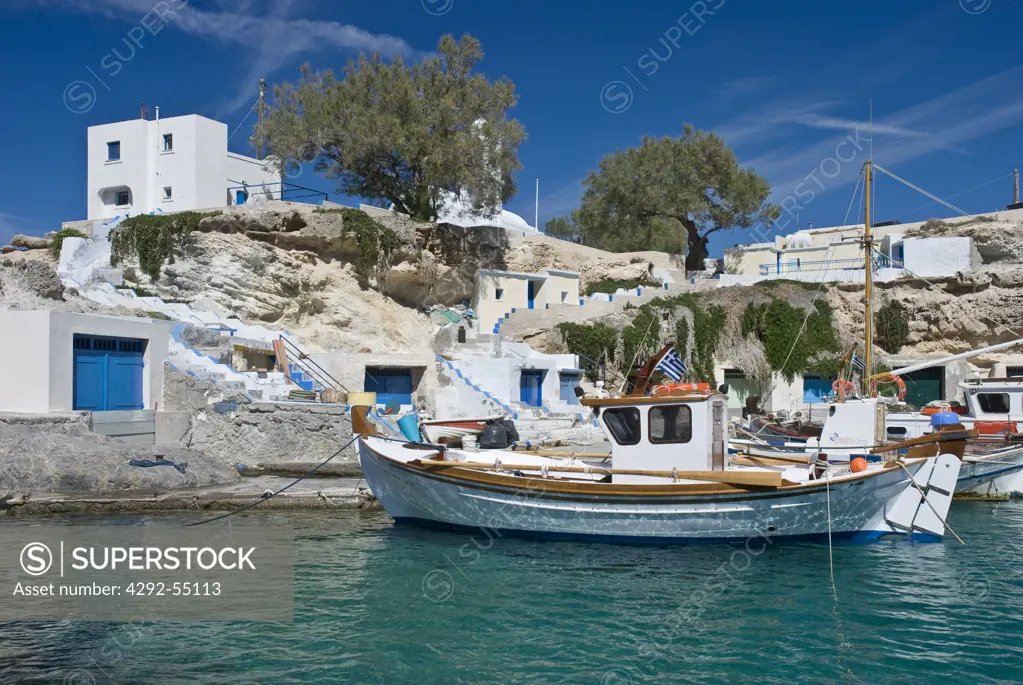 Greece, Cyclades, Milos Island, Mandrakia village