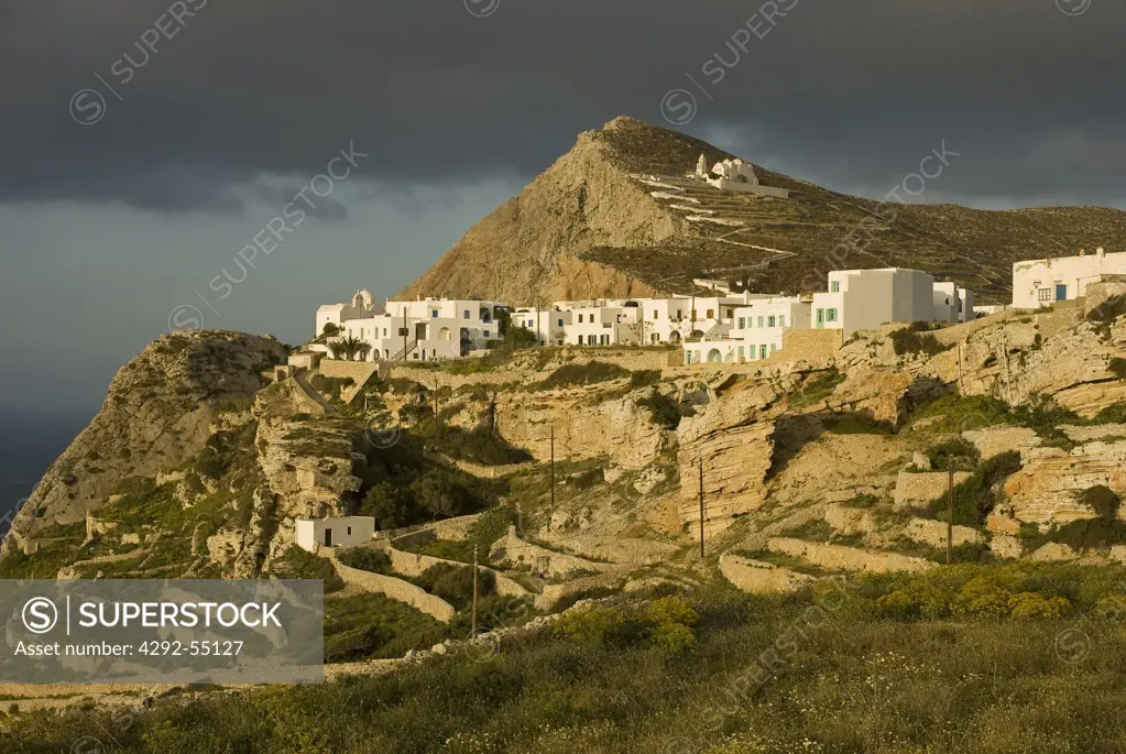 Greece, Cyclades, Folegandros Island, Chora village