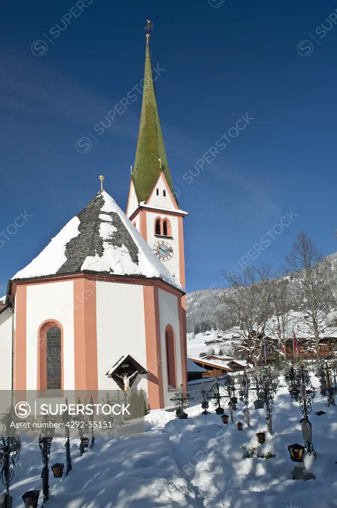 Austria, Tyrol, Alpbach. St. Oswald Church