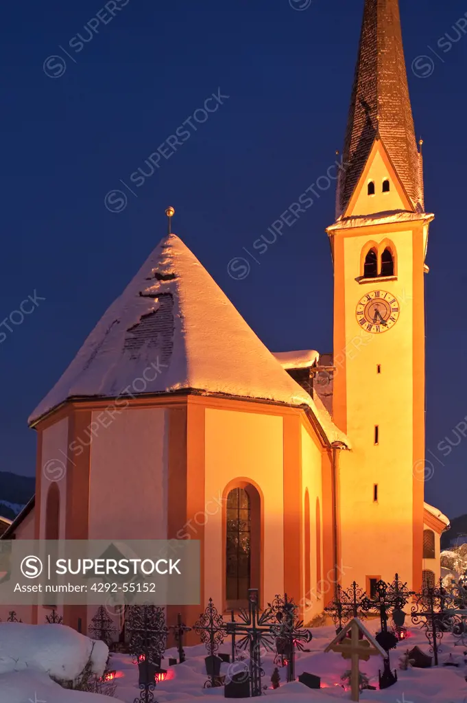 Austria, Tyrol, Alpbach. St. Oswald Church
