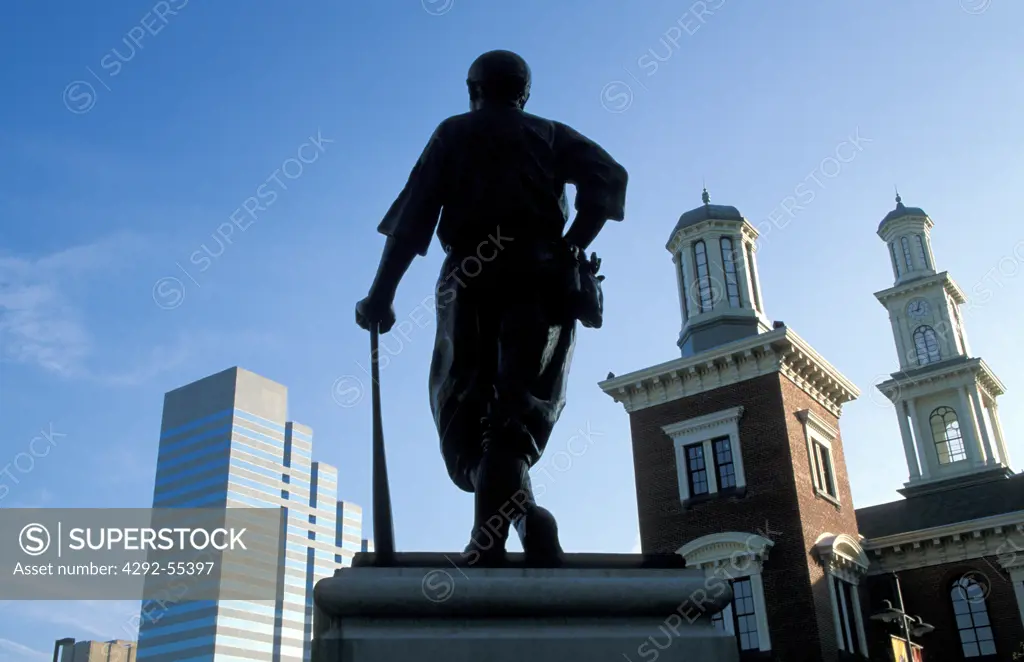 Usa, Baltimore, Babe Ruth statue