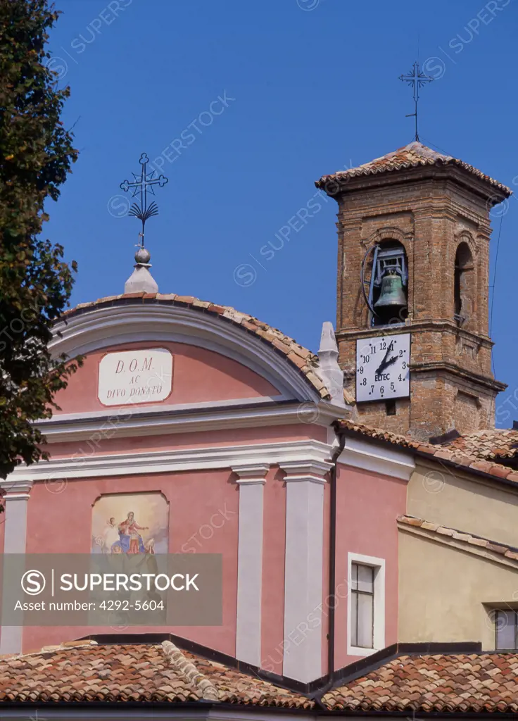 Italy, Piedmont, Langhe, Barolo, church