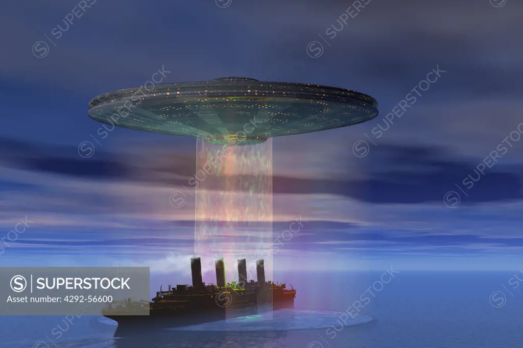 Ufo abducting cruise ship