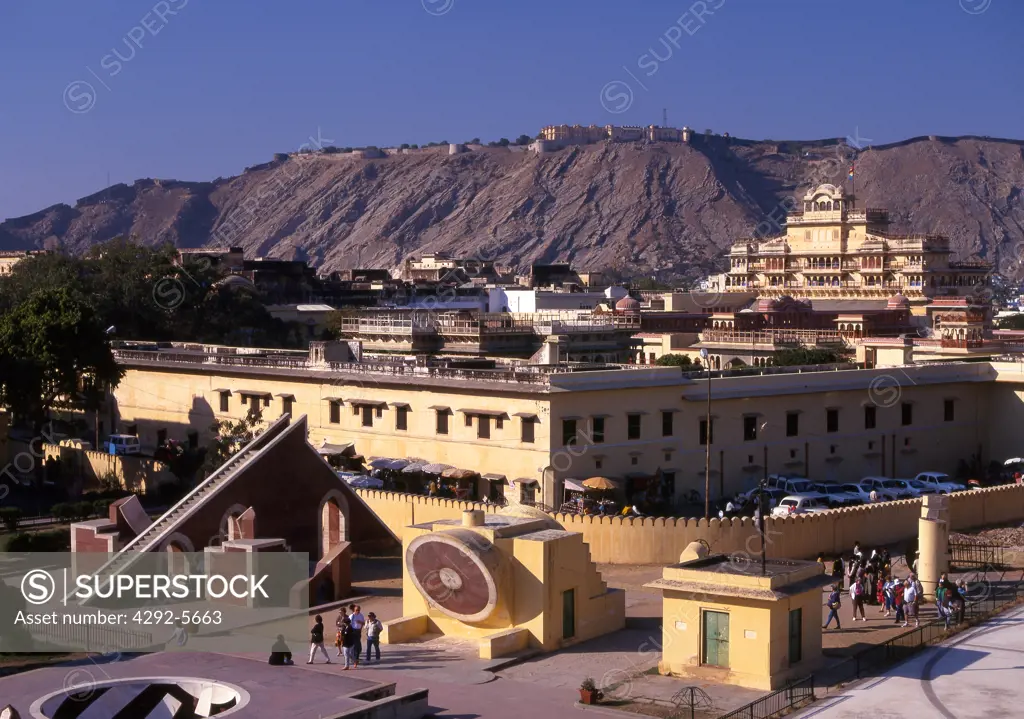 India, Rajastan, Jaipur, astronomical observatory of Jai Sing, Jantar Mantar