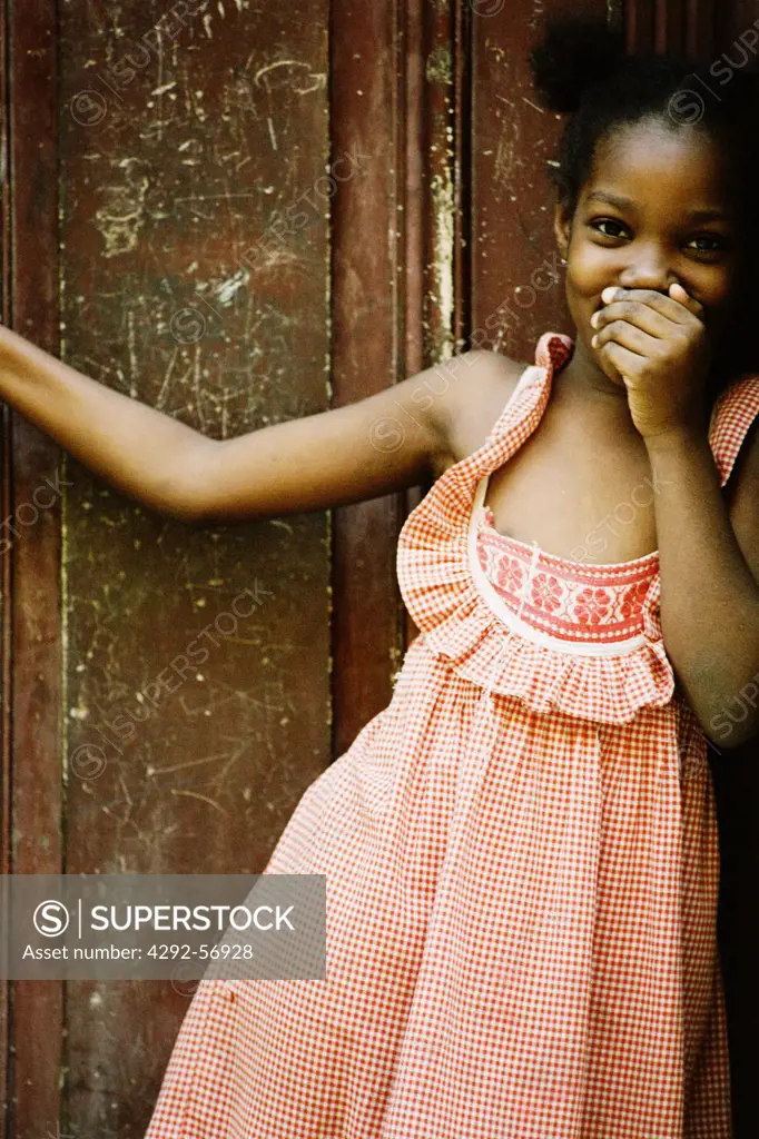 Cuba, Havana, young girl