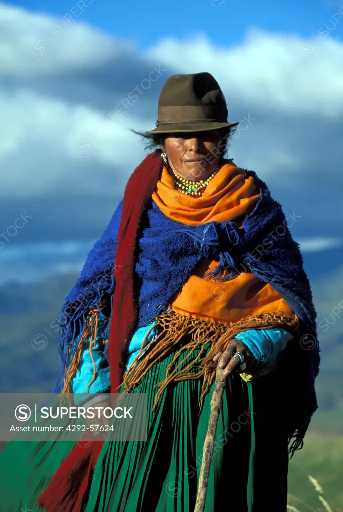 Ecuador, Portrait of a mature woman