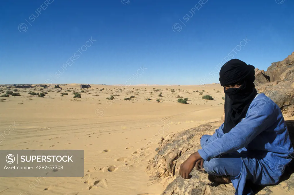 Algeria, Tuareg on the Hoggar Tassili