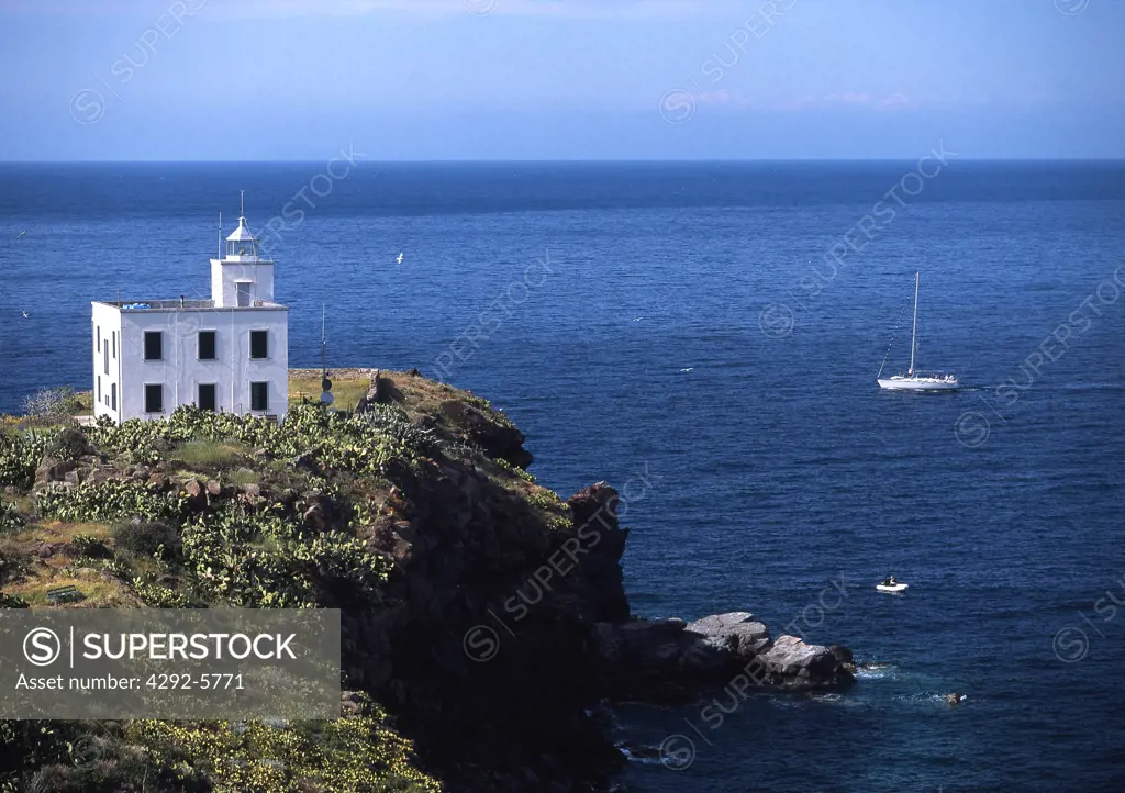 Tuscany, Capraia island, the coastline