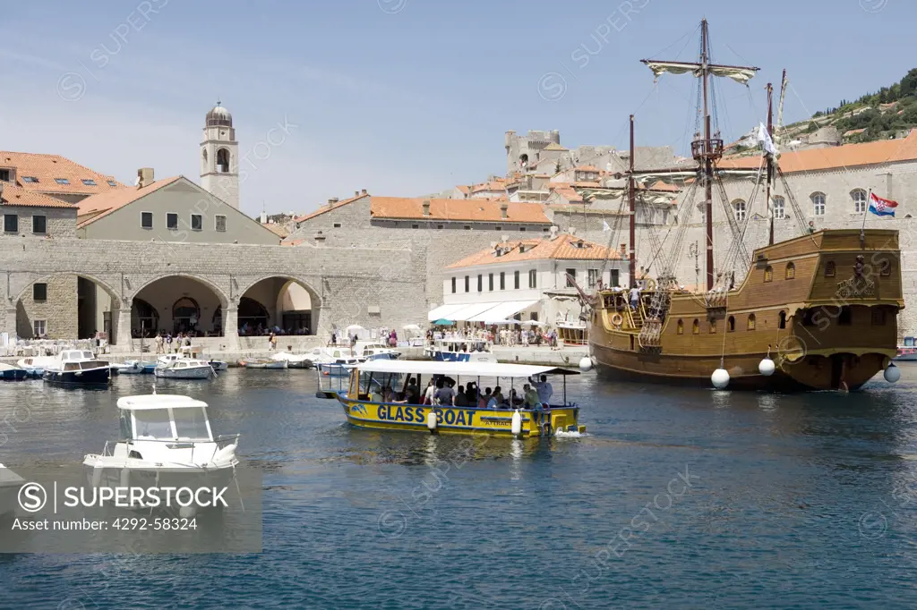 Croatia - Dubrovnik, the harbour of the old town