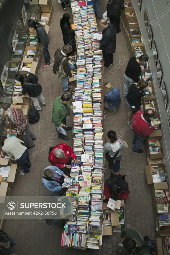 Canada, British Columbia, Vancouver: annual used book sale at Vancouver Public Library