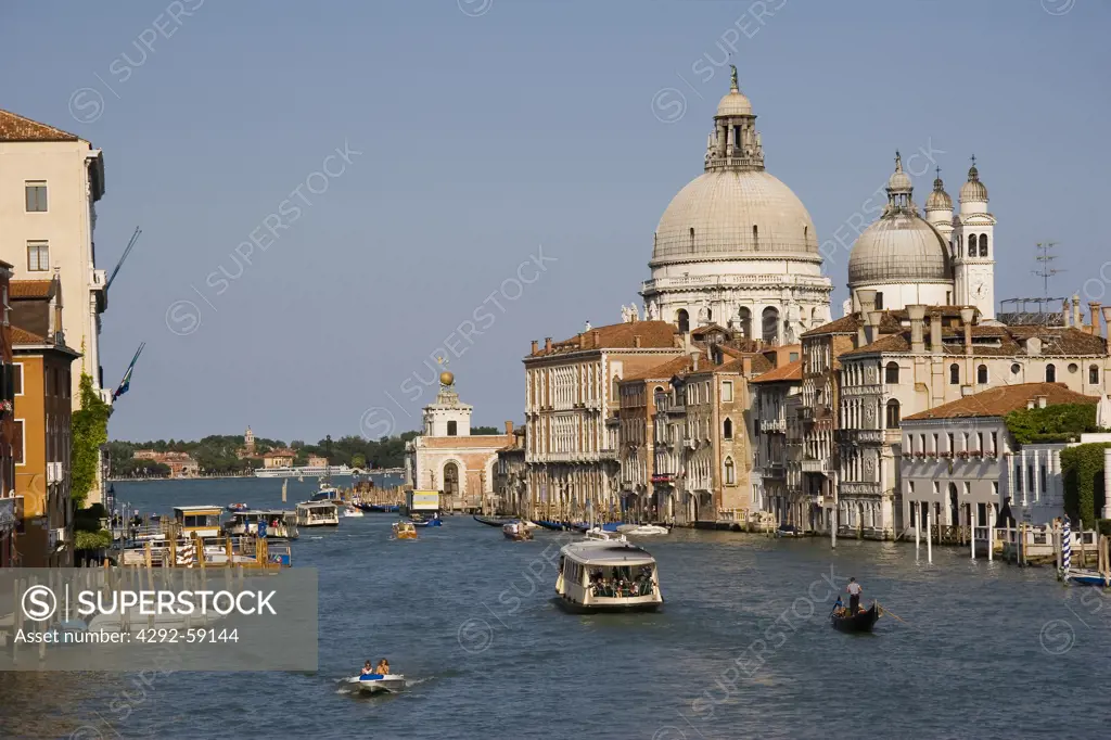 Santa Maria Della Salute And Grand Canal Venice Italy
