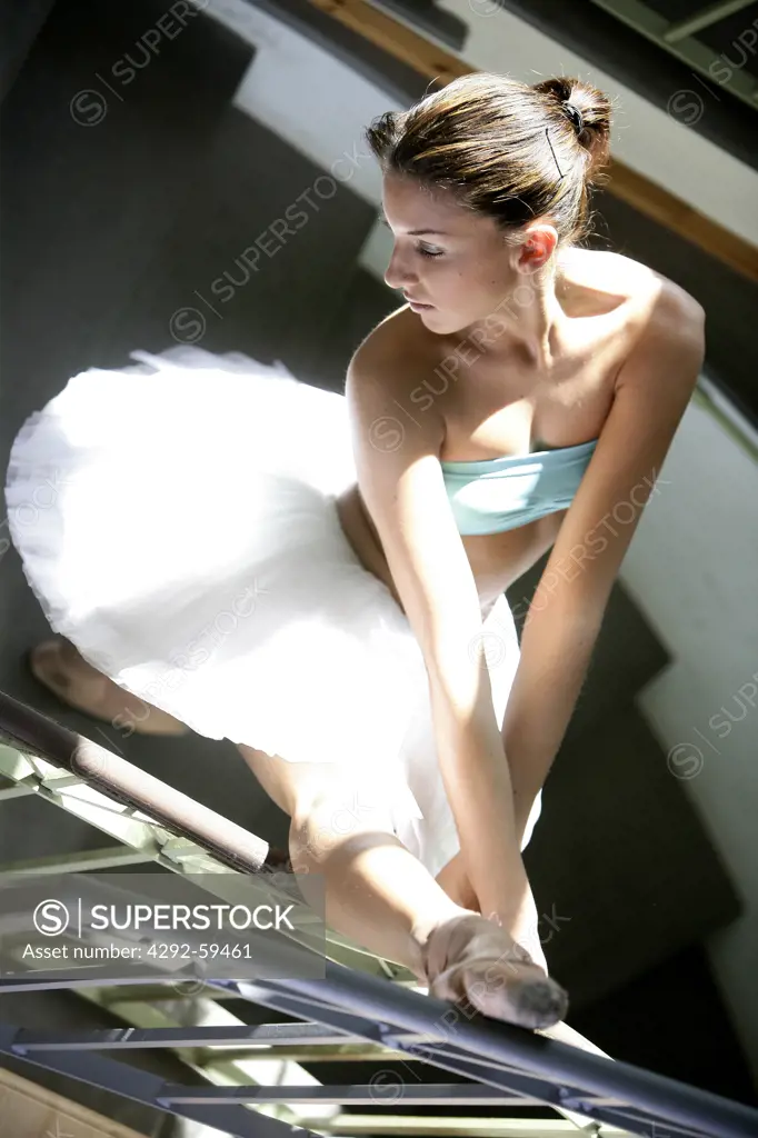 Ballerina stretching