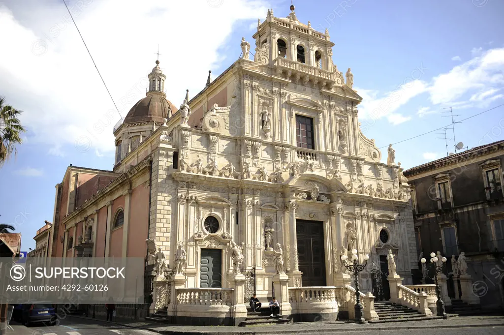 Italy, Sicily, Acireale, Basilica San Pietro e Paolo