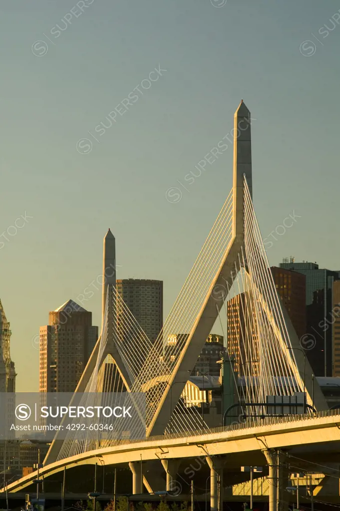 Leonard Zakim Suspension Bridge, Boston, Massachusetts, USA