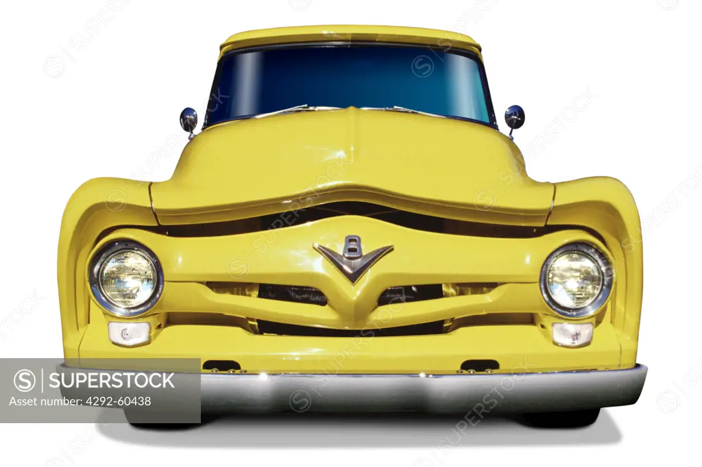 Yellow vintage car