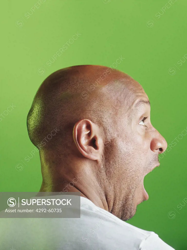 Man making faces