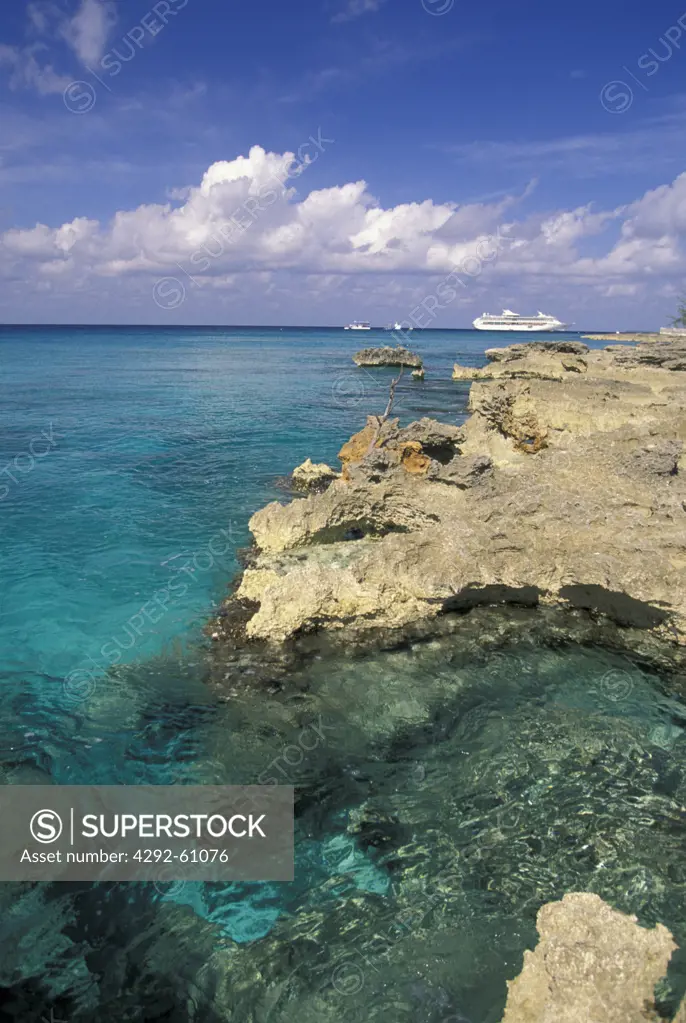 Grand Cayman, the coast near George Town.