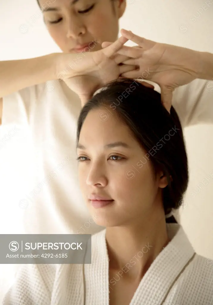 Head Massage Treatment at the Dheva Spa at Mandarin Oriental Dhara Dhevi in Chiang Mai, Thailand