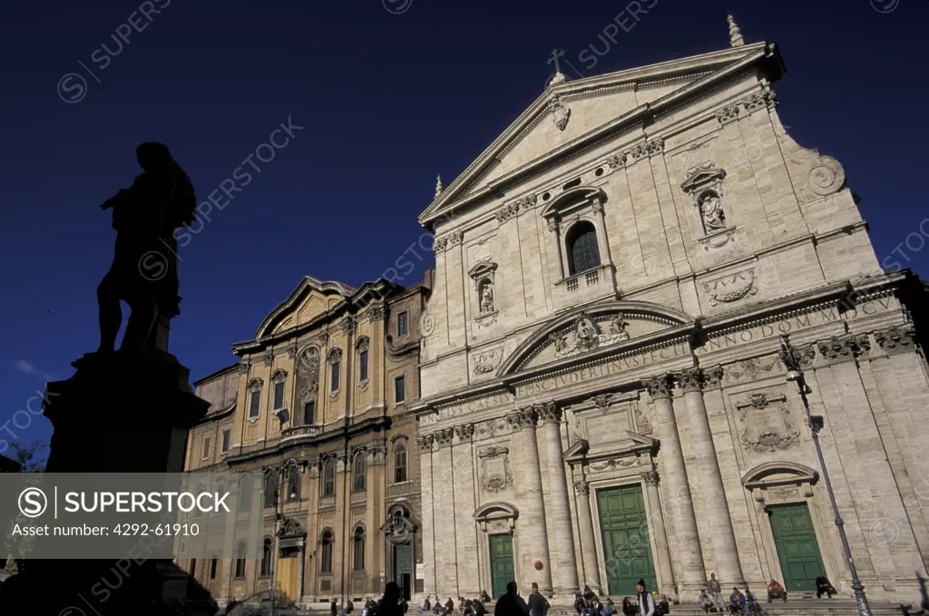 Italy, Lazio, Rome. Santa Maria della Vallicella church or Chiesa Nuova