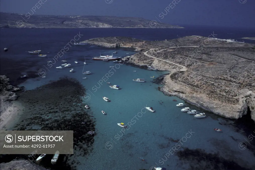 Malta and Comino island from the air