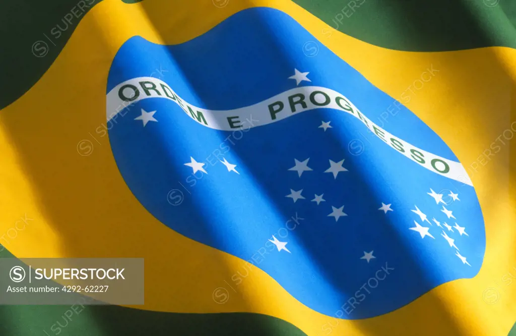 Brazilian Flag, close-up