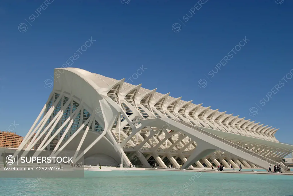 Spain, Valencia, City of Arts and Sciences: the museum of sciences Principe Filipe