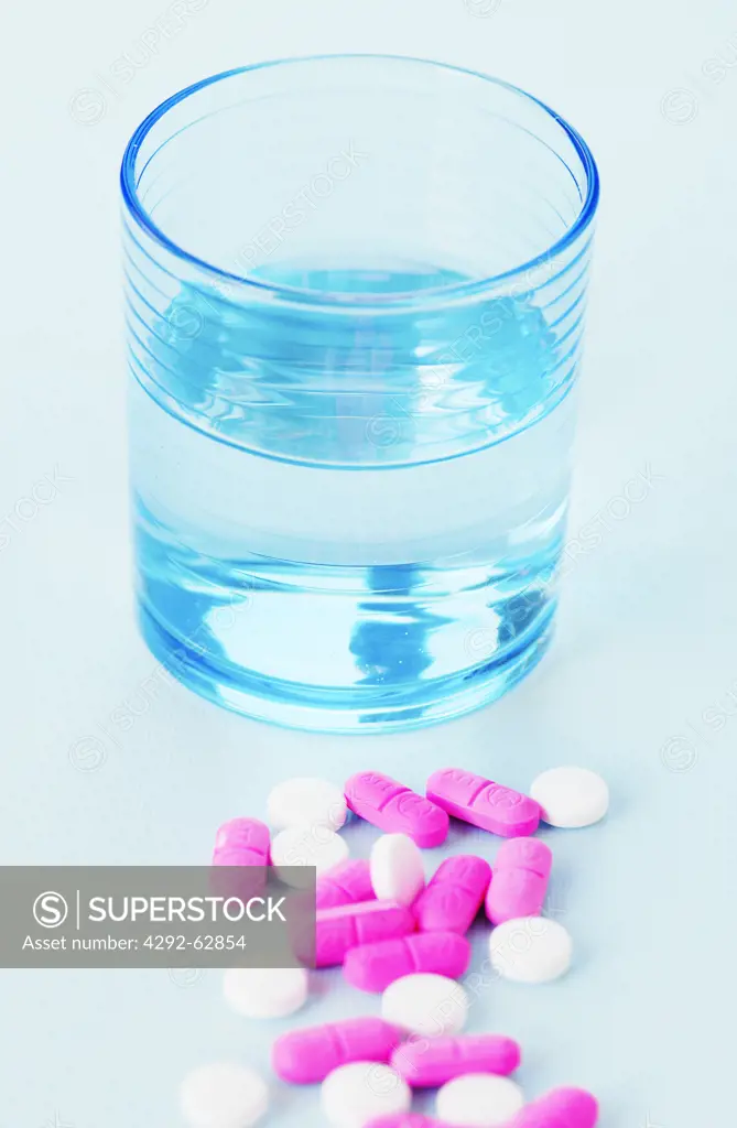 Pills and glass of water