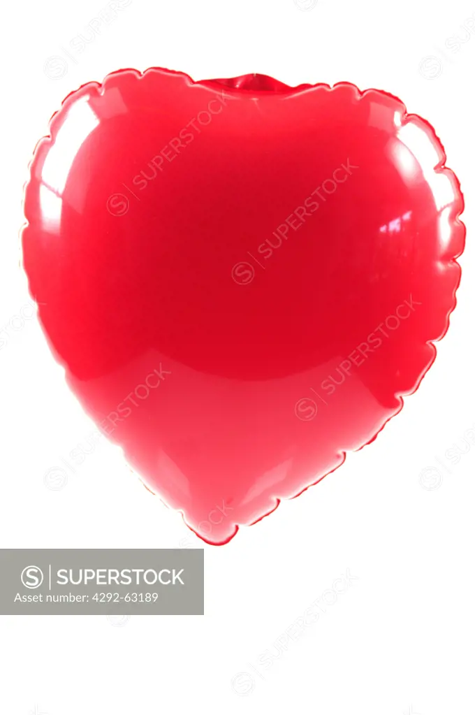 Close up of heart shape balloon