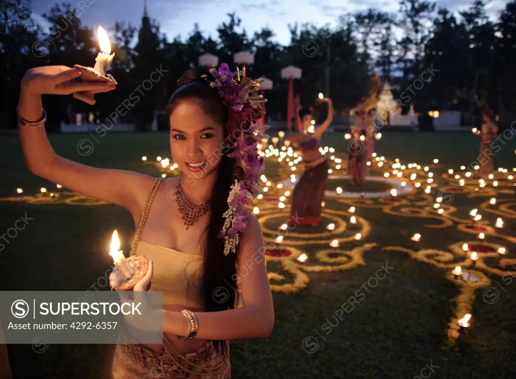 Candle Dance at Mandarin Oriental Dhara Dhevi in Chiang Mai, Thailand