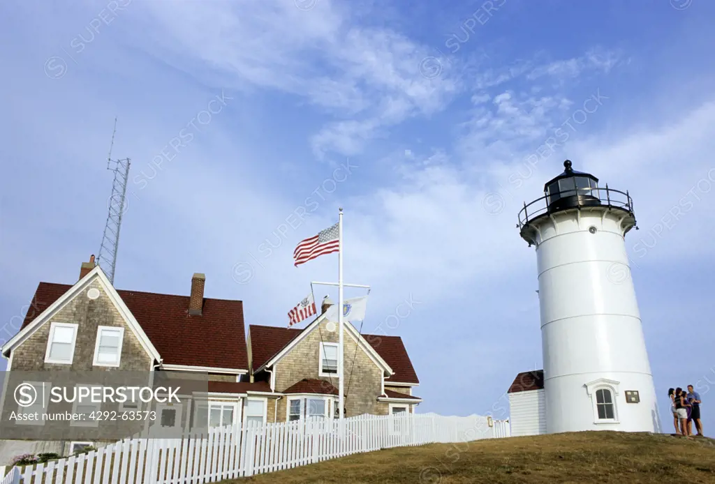 USA, Massachusetts, Cape Cod, Falmouth, Woods Hole, Nobska Lighthouse