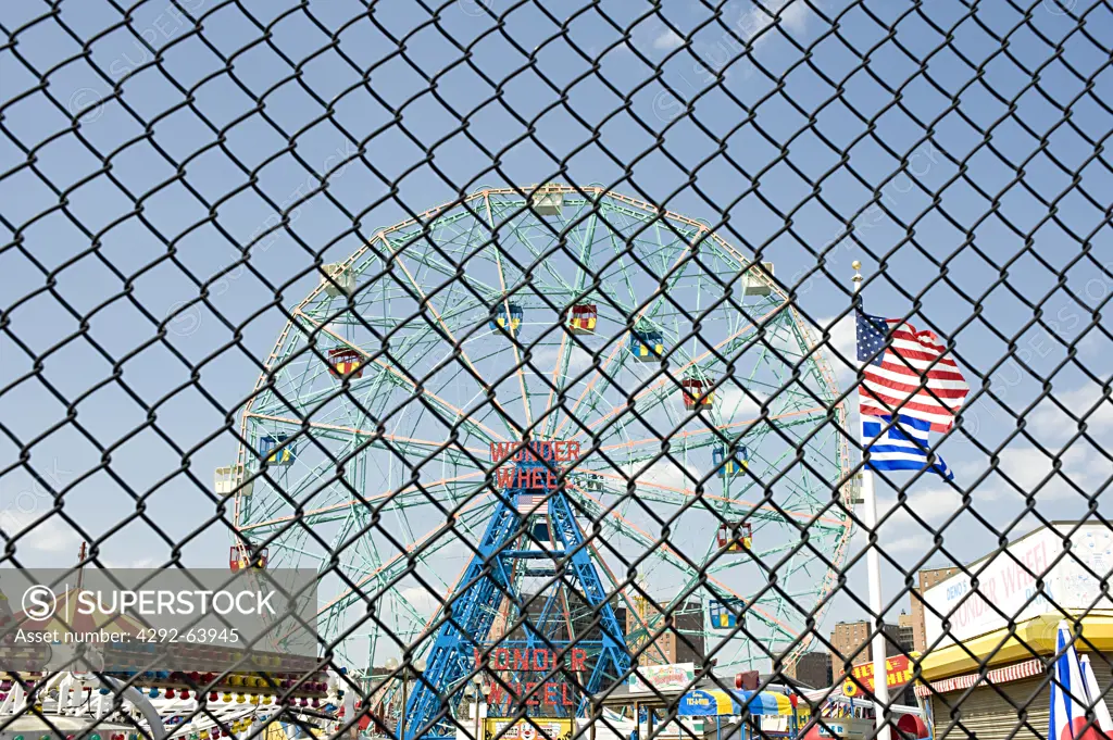 Usa, New York, Coney Island, amusement park