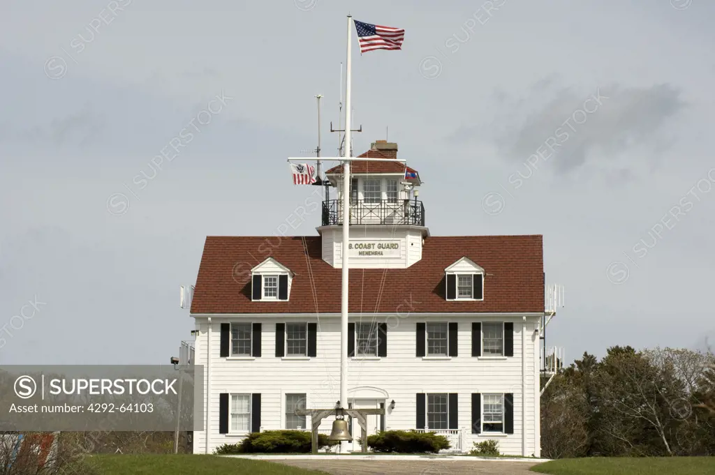 USA, Massachusetts, Martha's Vineyard, Menemsha, the Coast Guard Station