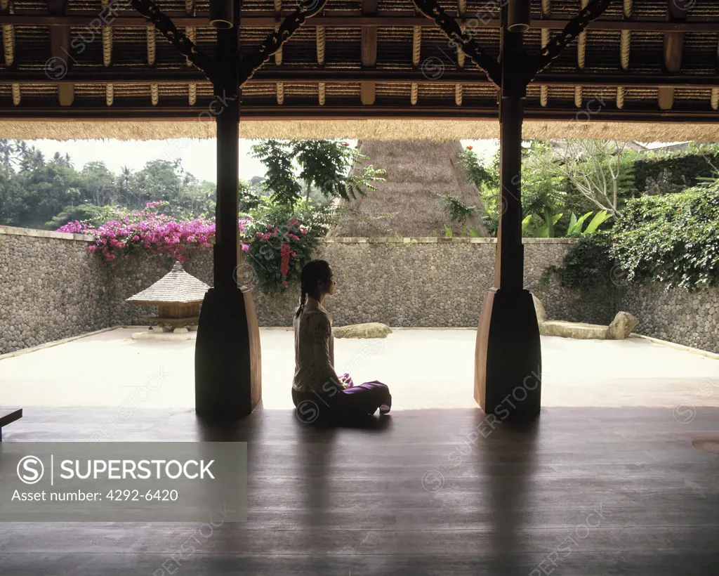 Meditation at the Kirana Spa in Ubud, Bali, Indonesia