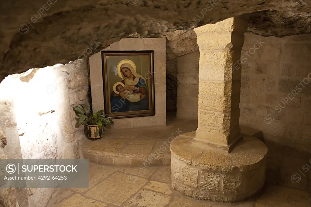 Isreal, West Bank, Bethlehem, interiors of the Milk Grotto Church