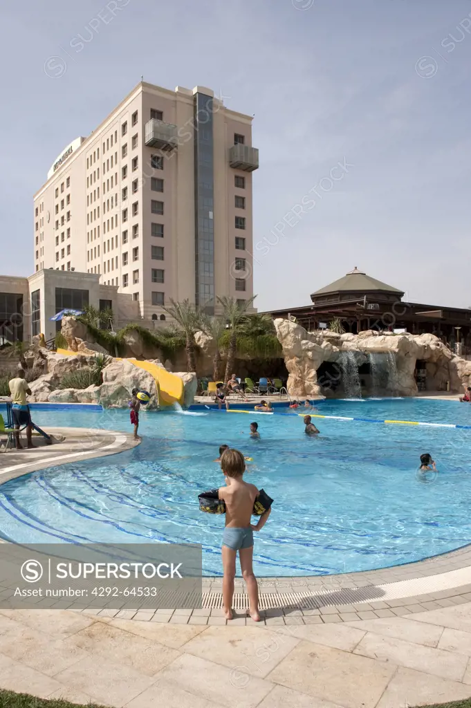 Israel, West Bank, Jericho, Intercontinental hotel swimming pool