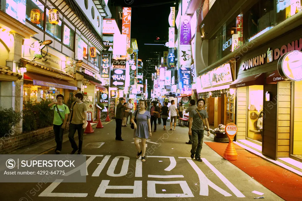 South Korea, Seul, night life