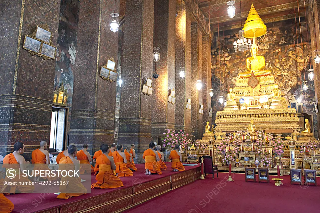 Asia, Thailand, Bangkok, Wat Pho buddhist temple