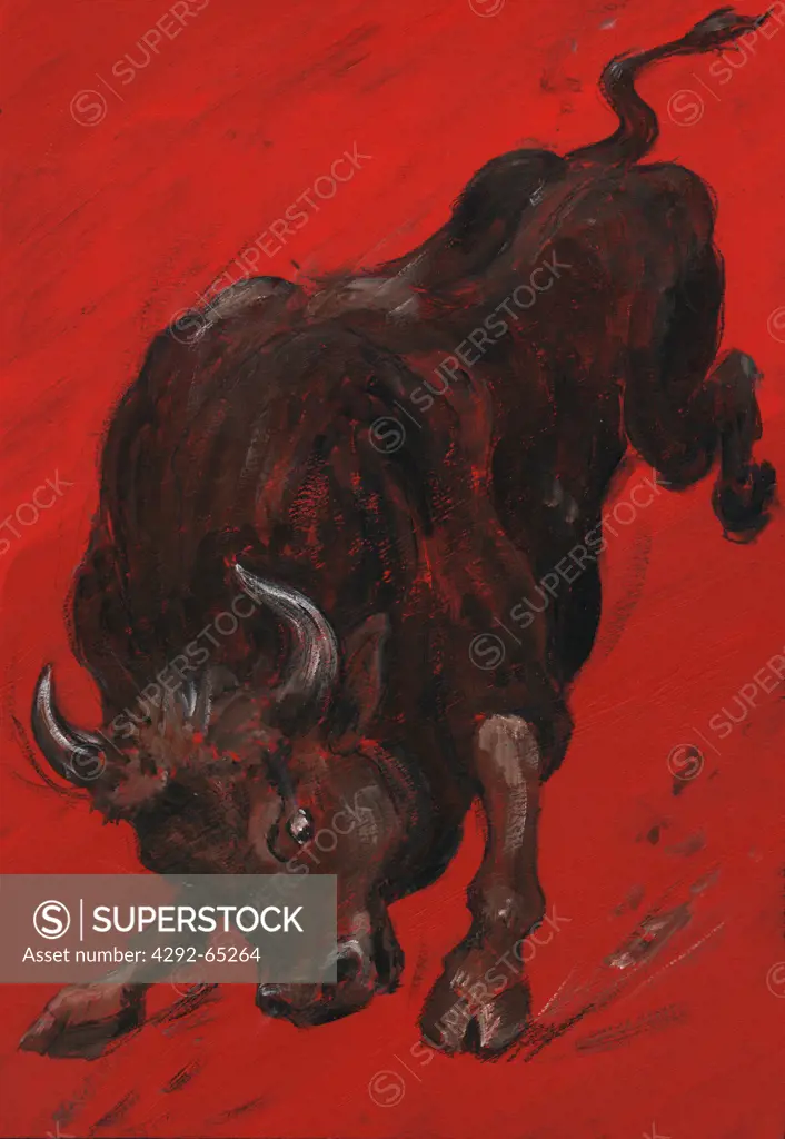 Charging bull