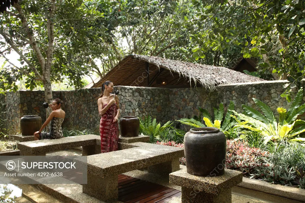 Mandi Bunga - Bath ritual at the Spa Village at Tanjong Jara Resort, Terengganu, Malaysia