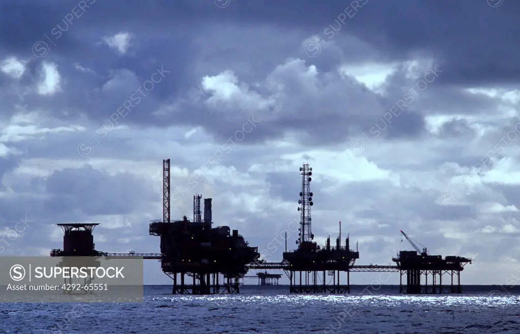 North Sea gas production complex