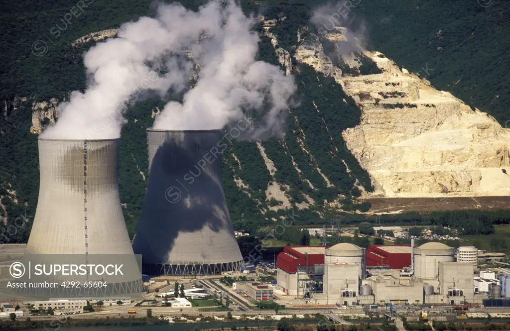France, Rhone Valley: Cruas nuclear power station