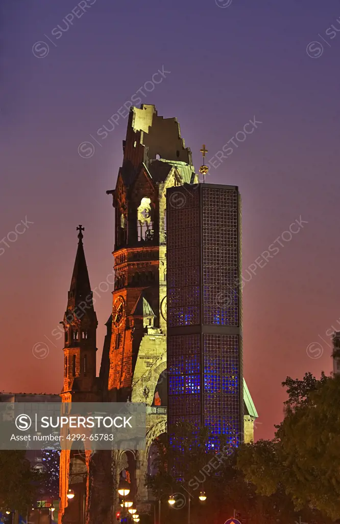 Germany, Berlin. Kaiser Wilhelm Memorial Church