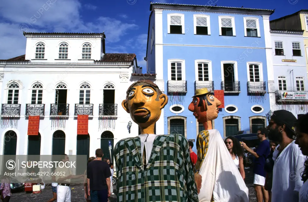Brazil, Bahia, Salvador de Bahia. Pelourinho, carnival