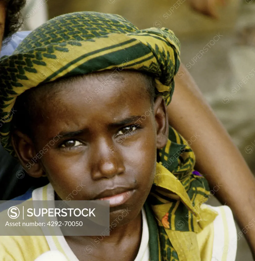 Yemen, Hodeida, young boy