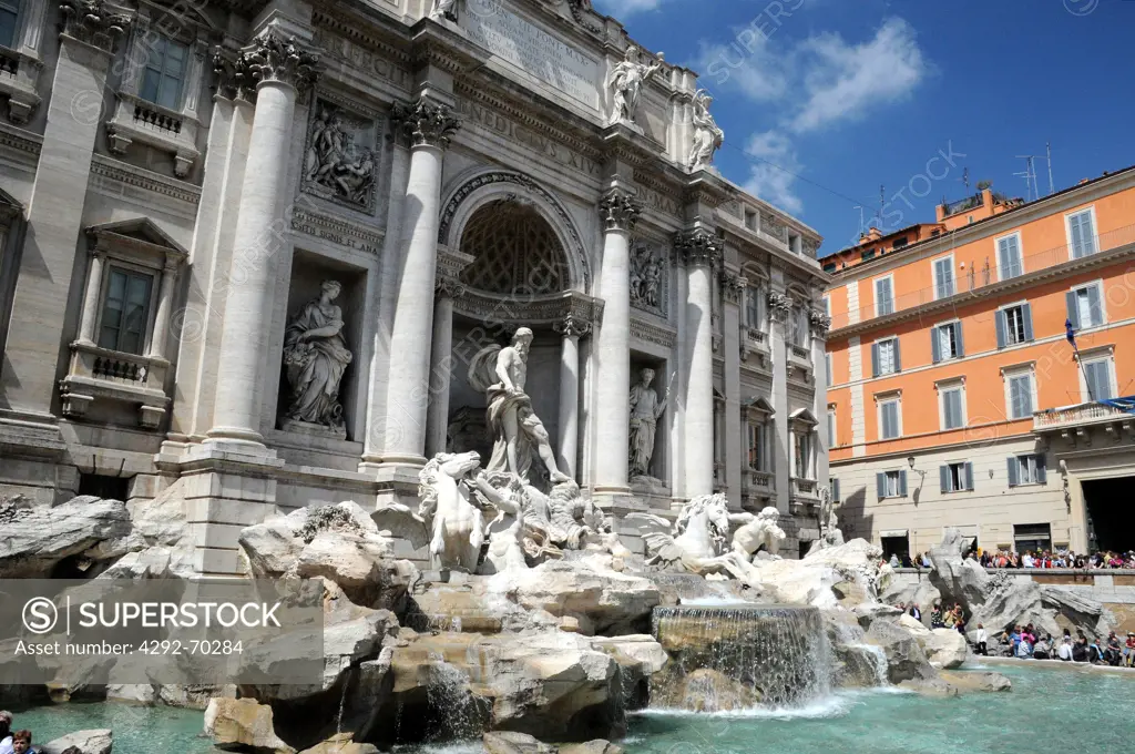 Italy, Lazio, Rome, The Trevi Fountain.