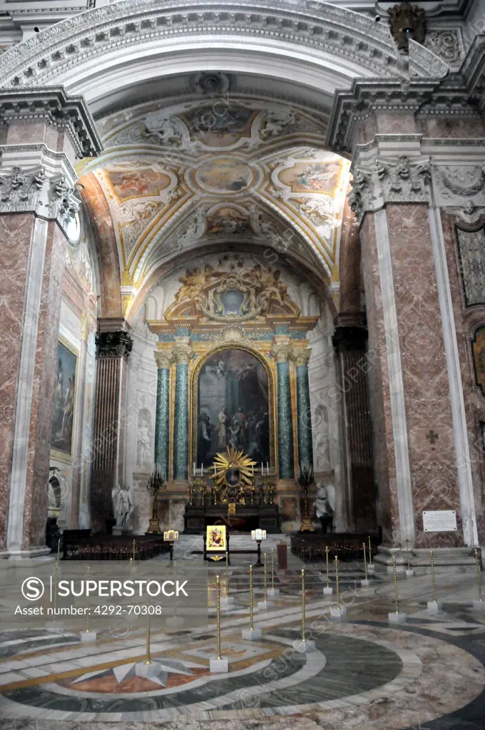 Italy, Lazio, Rome, Basilica S. Maria dei Angeli, Interior.